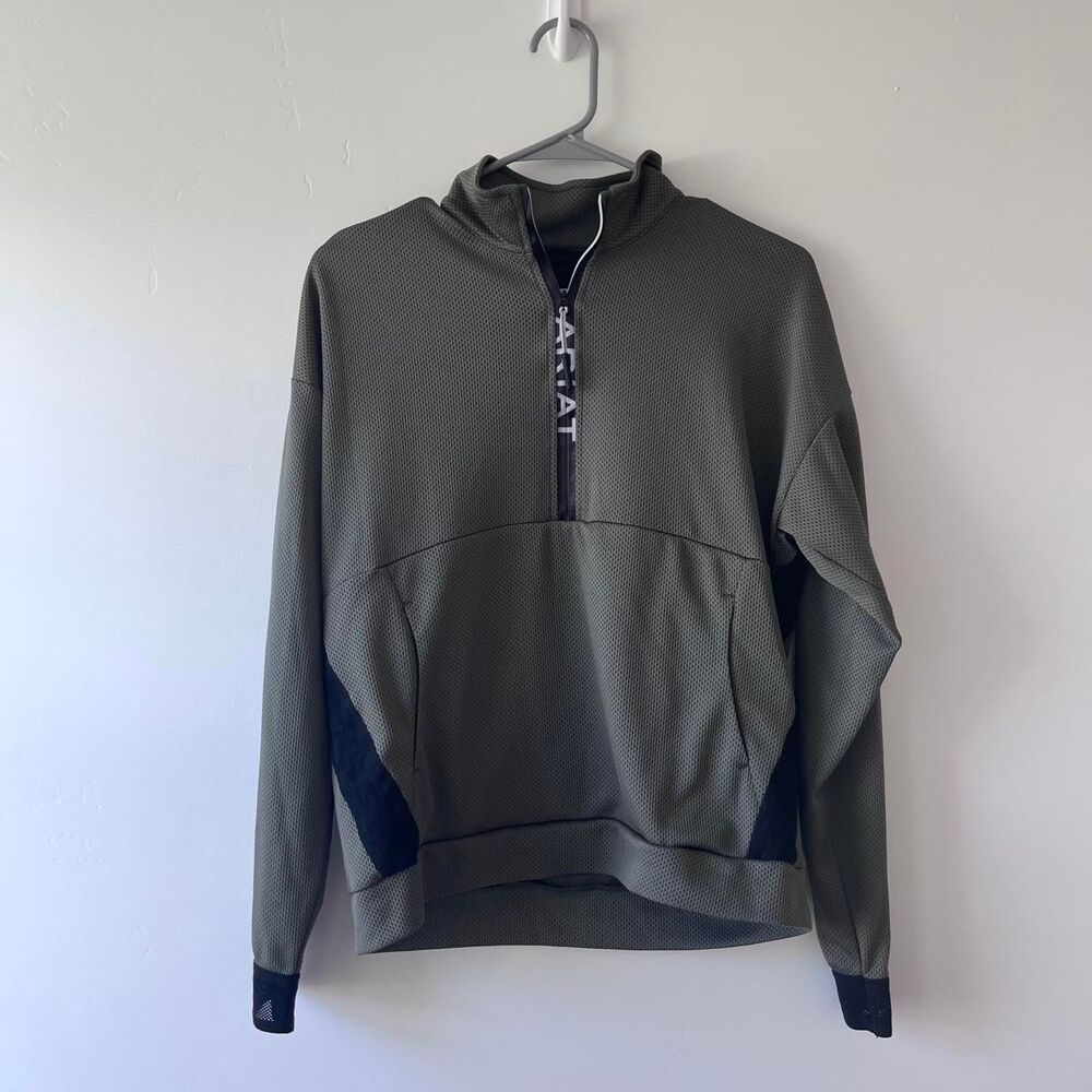 Ariat Women's Khaki and Green Sweatshirt